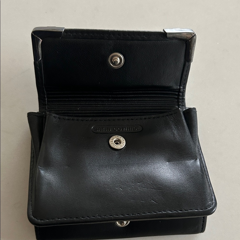 Judith Jack Black Card Holder with Silver Corner Embellishments - Picture 3 of 5
